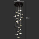 Axyaa Nordic Chandeliers for Dining Room Pendant Lights Ceiling Hanging Lamps