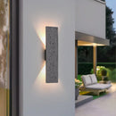 Axyaa Outdoor LED Wall Sconce Aluminum Light Fixture for House Patio Garage Decor