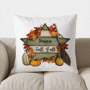Axyaa Bird & Pumpkin Throw Pillow: Autumn Decor Cushion Cover for Sofa, Bedroom, Car