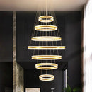 Axyaa LED Staircase Chandeliers: Modern Home Decor Hanging Light for Living Room