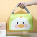 Axyaa Cartoon Printed Lunch Bag: Insulated Thermal Oxford Cloth Handbag
