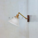 Axyaa Green Glass Wall Lamp Modern Nordic Bedroom Sconce LED Lighting