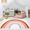 Axyaa Rainbow Cartoon Soft Carpet: Cute Bedroom & Living Room Decor Plush Mat