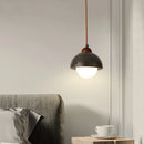 Axyaa LED Black Travertine Pendant Light for Dining Living Room Cafe Bedroom