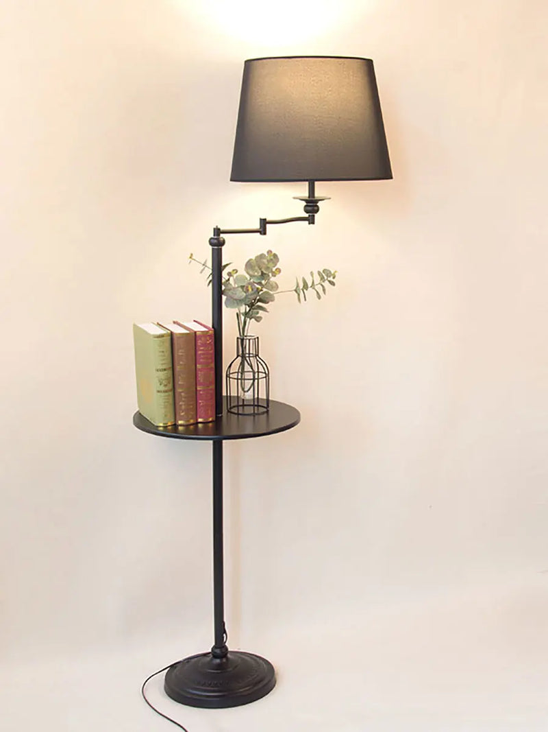 Axyaa Wooden Vertical Floor Lamp for Home Living Room Study Bedroom