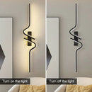 Axyaa LED Wall Lights 60/80/100cm Black Wall Sconce for Bathroom & Interior Lighting