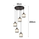 Axyaa Crystal Chandelier Ceiling Light Luxury Modern Pendant Lamp Living Room Bedroom Lighting