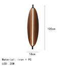 Axyaa Retro Leaves Walnut Wood Grain Wall Lamp