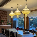 Axyaa French Medieval Chandelier: Elegant Butter Style Fabric Design for Living, Master, Dining Room