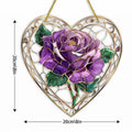 Axyaa Flower Pattern Acrylic Hanging Ornaments for Valentine's Day & Wedding Decor
