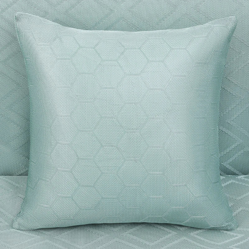 Axyaa Ice Silk Geometric Pillow Covers for Modern Home Decor