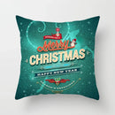 Axyaa Festive Green Christmas Polyester Bedspread Set
