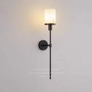 Axyaa Alabaster Marble LED Wall Lamp, All Copper Fixture for Living Room, Bedroom & Study