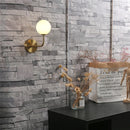 Axya Nordic Glass Ball Wall Lamp - Creative Retro Metal Bend Light