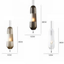 Axyaa Industrial Glass Pendant Lights for Home Decor Dining Room Bedroom