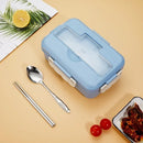 Axyaa Kids Bento Box 3-Compartment Microwavable Lunch Container for School, Picnic & Travel