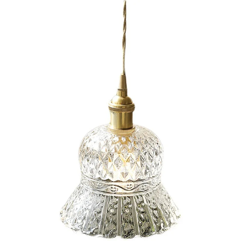 Axyaa Clear Glass LED Pendant Lights - Nordic Modern Hanging Lamp