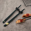 Axyaa Green Alloy Chopsticks 10 Pairs for Sushi Noodles & Chinese Korean Cuisine