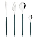 Axyaa Pink Silver Stainless Steel Cutlery Set