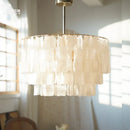 Shell Pendant Lights Luxury by Axyaa: Modern Ceiling Main Light for Living Room, Bedroom, or Restaurant.