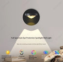 Axyaa LED Full-spectrum Wall Lamp, Rotatable Living Room Bedroom Lighting