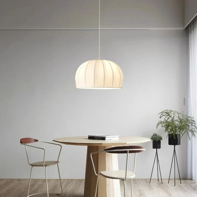 Axyaa Wabi Sabi Fabric Chandelier Pendant Lights for Home and Dining Room