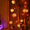 Axyaa Autumn Maple Leaf Pumpkin LED Fairy String Light