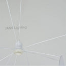 Axyaa Leaf Grid Fabric Chandelier for Kitchen Island, Living Room, Bedroom