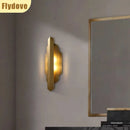Axyaa Copper Wall Lamp: High-End American LED Lighting for Living Room Décor