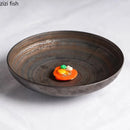 Axyaa Frosted Ceramic Dining Plate Set - Molecular Cooking Tableware