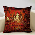 Retro Art Linen Cushion Cover 45 * 45 for Living Room Bedroom Decor with Axyaa Brand