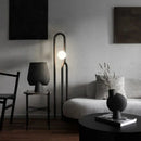 Axyaa Wooden Style LED Floor Lamp - Dark Wood Color