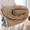 Axyaa Plush Striped Blanket: Thick Winter Warmth