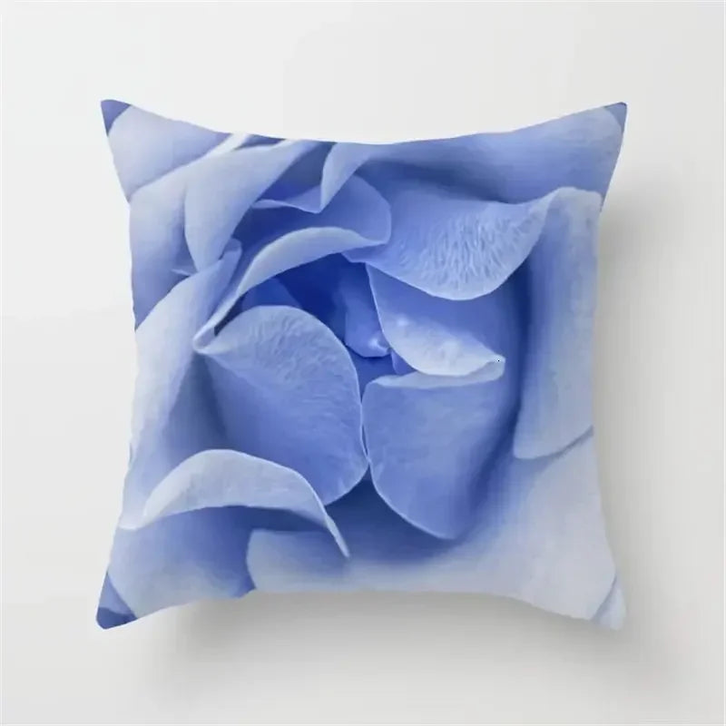 Rose Flowers Cushion Cover 45x45cm Nordic Style Home Decor Throw Pillow Axyaa