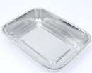 Axya Stainless Steel Colander Basket for Kitchen Sink - Rectangle Vegetable Fruit Washing Utensil