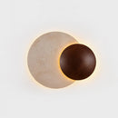 Yellow Travertine Wabi Sabi Style LED Wall Lamp by Axyaa