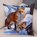 Axyaa Fox Pillowcase for Home, Office, Car Decor
