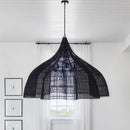 Axyaa Modern Rattan Pendant Lamp for Living Room, Restaurant, Kitchen, Handmade LED Light