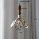 Axyaa Butterfly Glass Copper LED Pendant Lamp for Home Indoor Decor