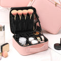 Axyaa PU Makeup Case: Large Storage Travel Cosmetics Bag
