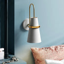 Axyaa Nordic Iron Wall Lamps for Bedroom - Industrial Home Decor Lighting Fixtures