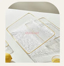 Axyaa Rectangular Fruit Tray for Tea Cup, Household Storage, Dried Fruit & Dim Sum