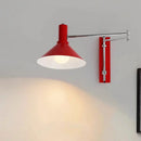 Axyaa Swing Arm Wall Lamp - Retro Foldable Bedroom Reading Light