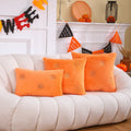 Axyaa Gilded Pumpkin Halloween Pillowcase Set - Orange Festival Decor - Soft Throw Cushion Cover