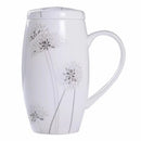 Axyaa Bone  Big Coffee Mug Enamel Tea Time Cup Large Christmas Gift