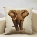 Axyaa Elephant Pattern Decorative Cushion Cover 45x45cm