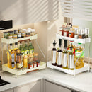 Axyaa Kitchen Storage Shelf for Seasoning Bottles: Narrow Wide Multi-Layer Organizer