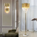 Axyaa Luxury Gold Crystal LED Wall Lamp for Elegant Home Lighting