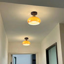 Axyaa Japanese Style LED Ceiling Lamp Iron Glass Modern Ceiling Light Home Decor