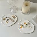Axya Ceramic Jewelry Display Shelf Tray: Elegant Home Decor & Photography Prop